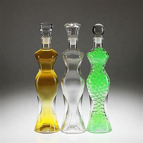 300ml Body Shaped Sexy Glass Bottle With Glass Cap High Quality Body Shaped Glass Bottle Body