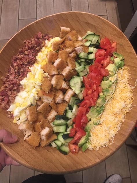 Homemade Cobb Salad W Fried Chicken Rfood