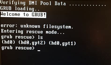Gambas Mis Programas Y El Softwarelibre Resolver Error Grub Rescue