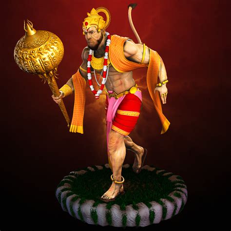 Artstation Lord Hanuman Madhaw Bauri Hanuman Wallpape
