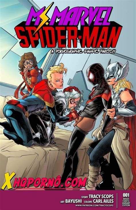 Ms Marvel Spiderman Heróis Porno Quadrinhos de Sexo