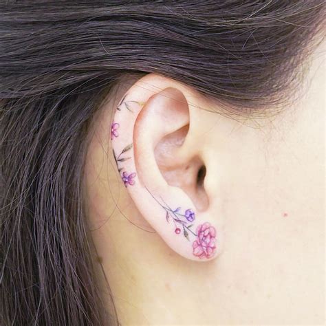 👂🏻 From🇲🇾 Mini Tattoos Tasteful Tattoos Ear Lobe Tattoo