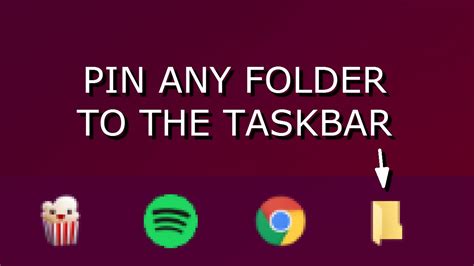 Windows 10 Pin Any Folder To The Taskbar Youtube