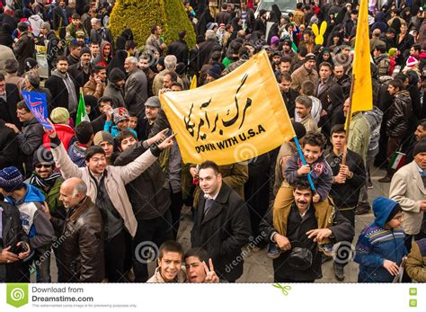 Annual Revolution Day In Esfahan Iran Editorial Stock Image Image Of