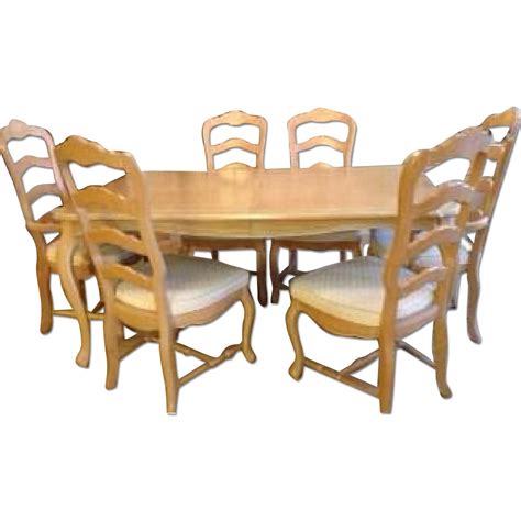 French Provincial Dining Room Table W 6 Chairs Aptdeco