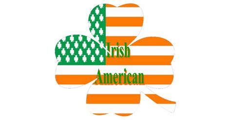 Irish American Flag Shamrock Cutout Zazzle
