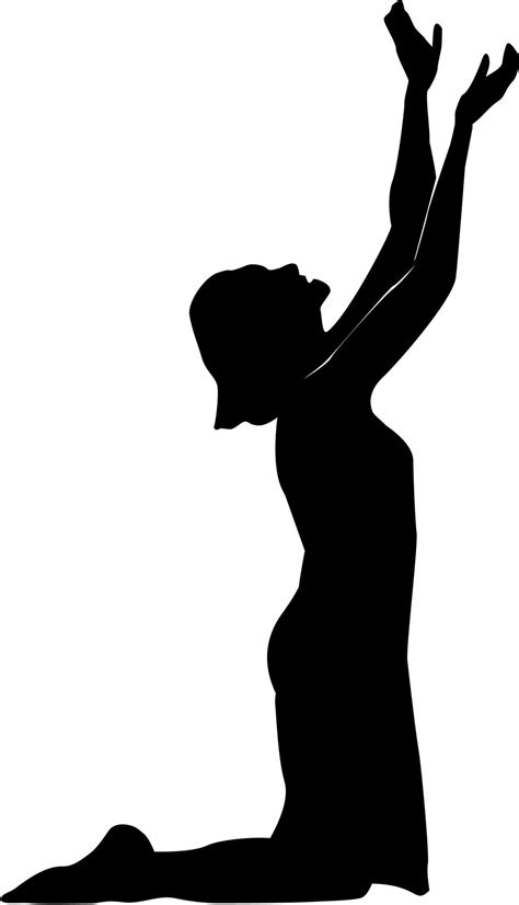 Woman Praying Silhouette At Getdrawings Free Download