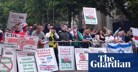 Three Arrested In Cardiff Protests Cardiff The Guardian