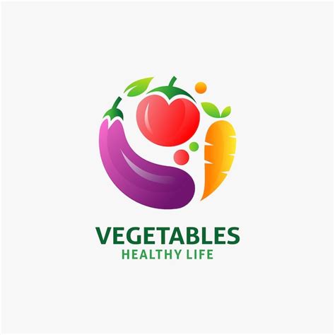 Premium Vector Fresh Vegetables Logo Design
