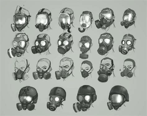 Mask Designs Designs Mask Concept Art Characters Gas Mask Art
