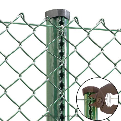 9 11 Gauge Pvc Coated Galvanized Diamond Chain Link Wire Mesh Fence