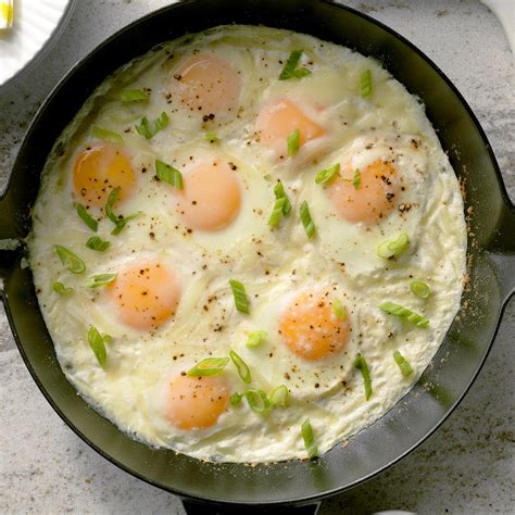 Creamy Baked Eggs Recipe How To Make It Taste Of Home