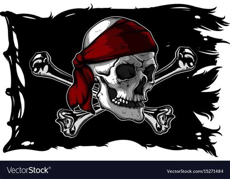 See the variations of the jolly roger blackjack. Skull and bones on a pirate flag vector image on ...
