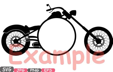 Chopper Motorcycle Silhouette