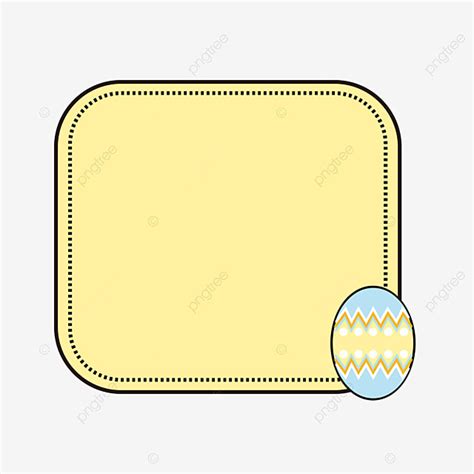 Cute Easter Vector Hd PNG Images, Easter Border Cute And Fresh, Easter