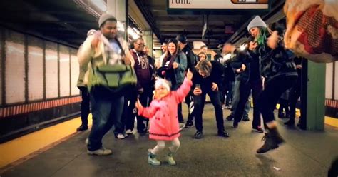Adorable Little Girl Prompts Dance Party On Nyc Subway Platform