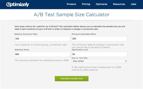 Calculates the sample size for a survey (proportion) or calculates the sample size for a normal confidence interval. Design Process of Optimizely's Sample Size Calculator by ...