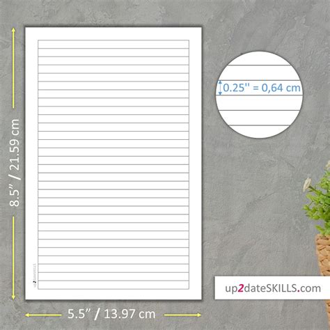 Printable Writing Paper Half Letter Lined Paper Narrow Rule
