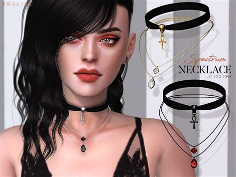 Sims 4 Ccs The Best Spectrum Necklace By Pralinesims