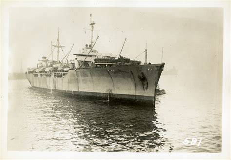 Troops Aboard A Transport Ship 1946 The Digital Collections Of The