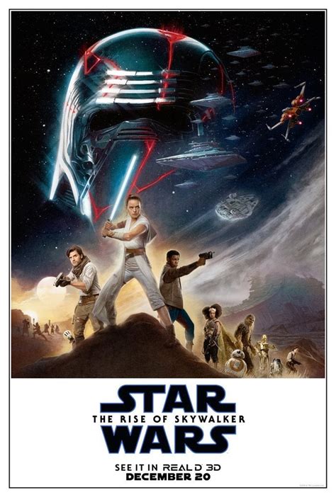 Star Wars The Rise Of Skywalker Earns Exclusive Reald 3d Poster