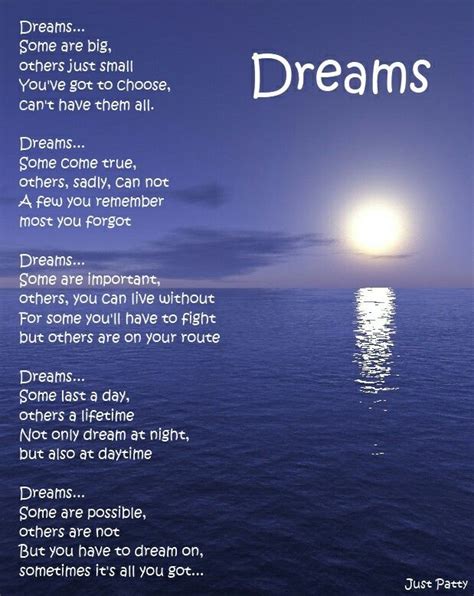 dreams poem 🌃🌠 life choices quotes what are dreams dream symbols