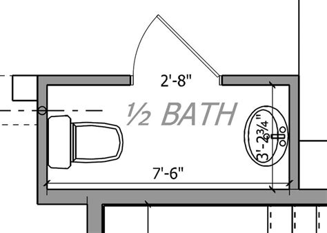 More floor space in a bathroom remodel gives you more design options. Small Powder Room Floor Plans | floor plan of the room really your typical powder room | Laundry ...