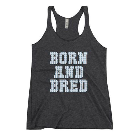 Unc Born And Bred Argyle Womens Racerback Athletic Tank Tops Womens Racerback Tank Womens