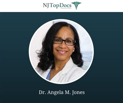Board Certified Anesthesiologist Dr Angela M Jones Named Nj Top Doc