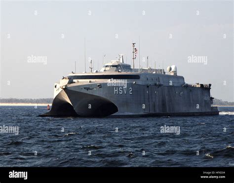 U S Navys High Speed Vessel Swift Hsv 2 High Resolution Stock