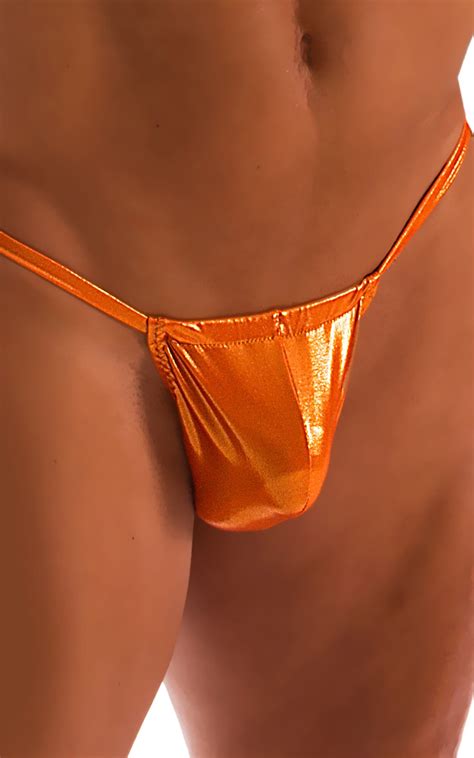 G String Swimsuit Adjustable Pouch In Ice Karma Atomic Tangerine Skinzwear Com