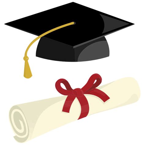 Graduation Cap And Diploma By Pinterastudio Free Svg