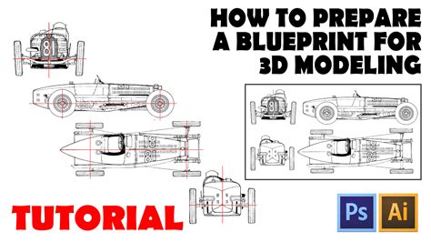 How To Prepare A Blueprint For 3d Modeling Grabcad Tutorials