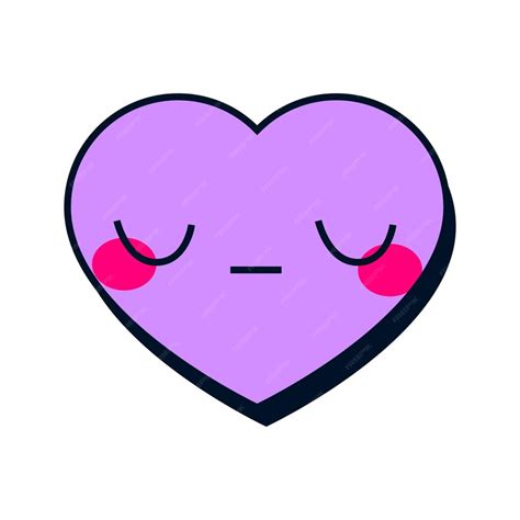 Premium Vector Vector Valentines Day Cute Heart Illustration Heart