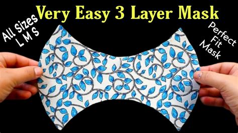 Very Easy New Trending Pattern Mask Face Mask Sewing Tutorial
