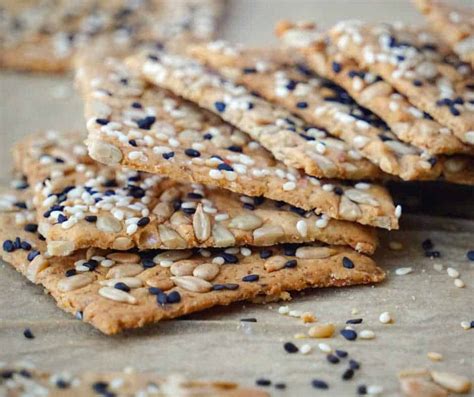 Gluten Free Sourdough Crackers With Seeds Vegan Healthy Taste Of Life