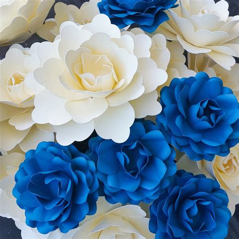 Dozen Paper Flowers Cardstock Roses And By Mypaperbloomsaplenty