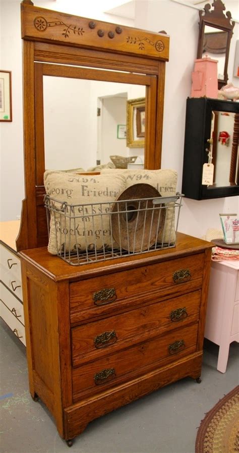 Maybe you would like to learn more about one of these? FOUND in ITHACA » Oak Three-Drawer Dresser with Mirror ...
