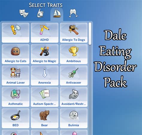 Sims 4 Custom Trait Anorexia Memevsa