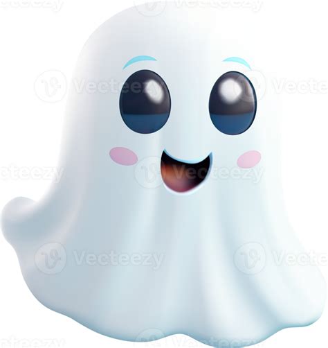Cute 3d Funny Ghost Vector Illustration Eps10 25076455 Png
