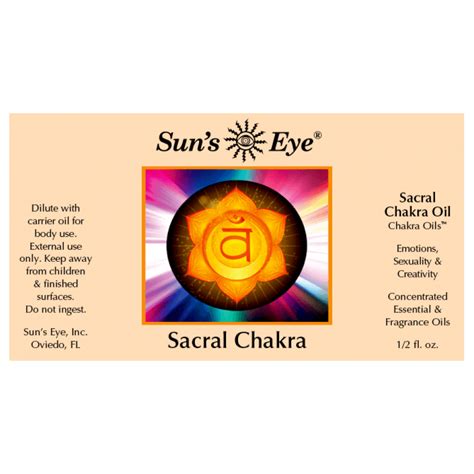 Sacral Chakra Oil Mystic Blends Oils Witchcraft Spell Oil