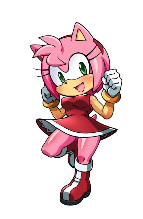 Aku Tojyo Amy Rose Sonic Series Absurdres Highres Cutout Dress