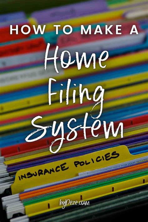 Why You Need A Home Filing System How To Make One Bydeze