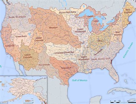 Check spelling or type a new query. The River Map Of the United States With 18 River Basin ...