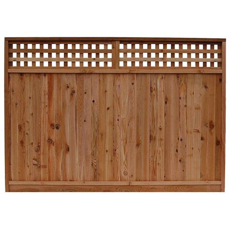 Signature Development 6 Ft H X 8 Ft W Western Red Cedar Checker