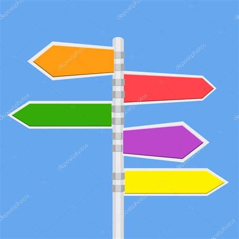 Direction Road Signs Stock Vector By ©drogatnev 109352420