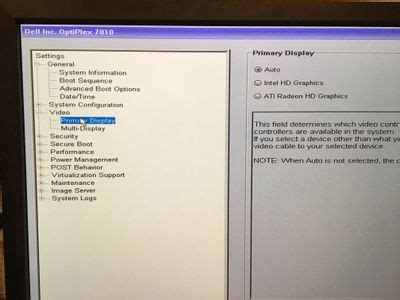 ‎Optiplex Bios Display Options | DELL Technologies