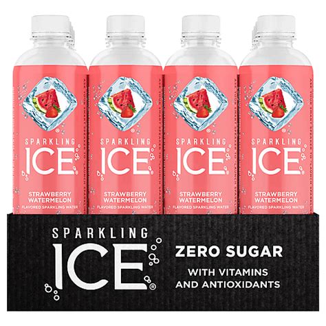 Sparkling Ice Zero Sugar Strawberry Watermelon Sparkling Water 12 17