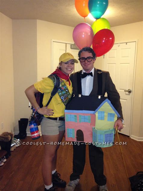 Coolest Up Carl Fredricksen And Russell Couple Costume Homemade Halloween Costume Contest