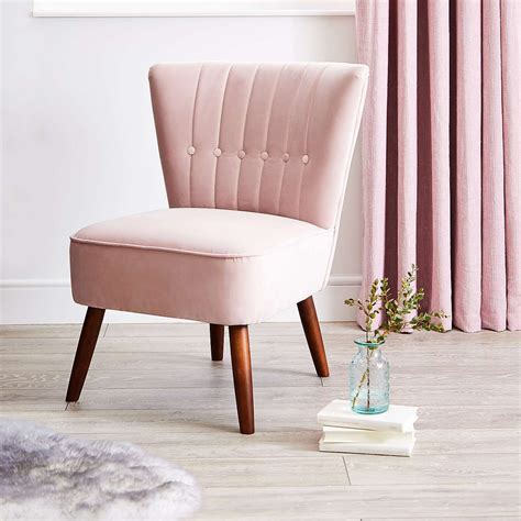 Blush Pink Isla Chair Dunelm Bedroom Chair Pink Chair Chair Design